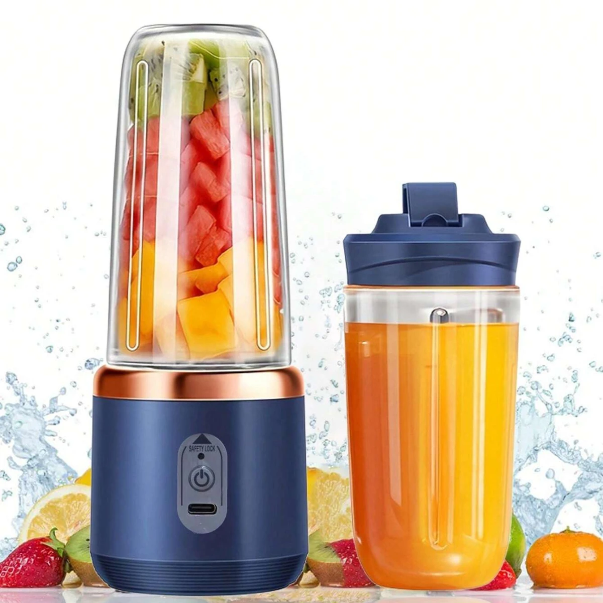 Mini Portable Juicer 300ML Fruit Blender is a convenient fruit and vegetable juicer for traveling students Portable Juicer