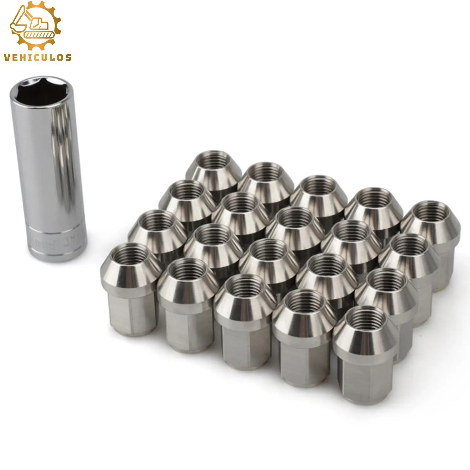 

VEHICULOS 20Set Of Wheel Nuts Hex 19mm Length 35mm M12*1.5 Stainless Steel Lug Nuts Auto Replacement Parts