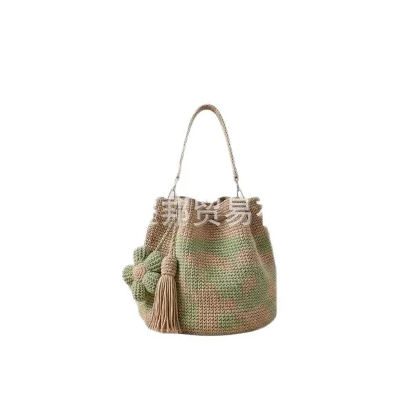 New HANDCRAFTED CROCHET FLOWER BAG Hand Crocheted Flower Bag