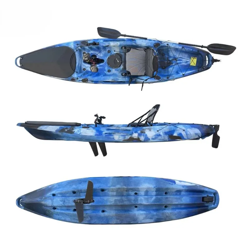 Premium Quality Best-Selling Single-Person Kayak—Includes Kayak+Paddle+Life Jacket, Ideal for Solo Adventures and Sea Fishing