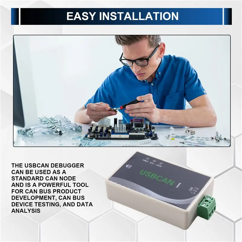 [NEW A09R!】 USB To CAN Interface USBCAN Cable Support For Secondary Development Tools Debugger