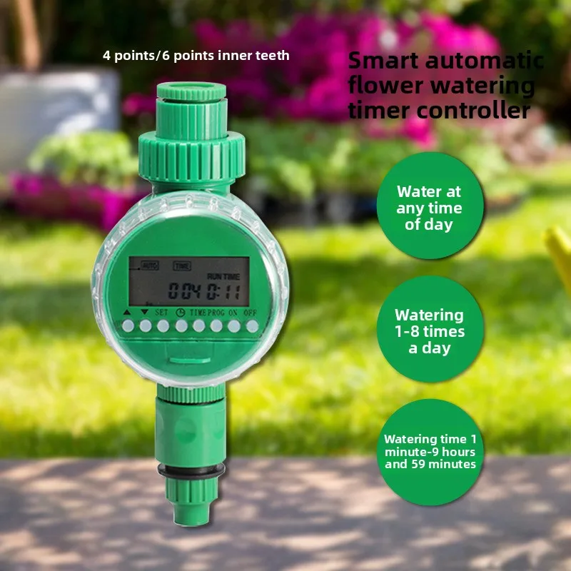 

Контроллер автоматического полива сада, электронный ЖК-дисплей, интеллектуальный инструмент, устройство для полива, таймер полива, экономия труда