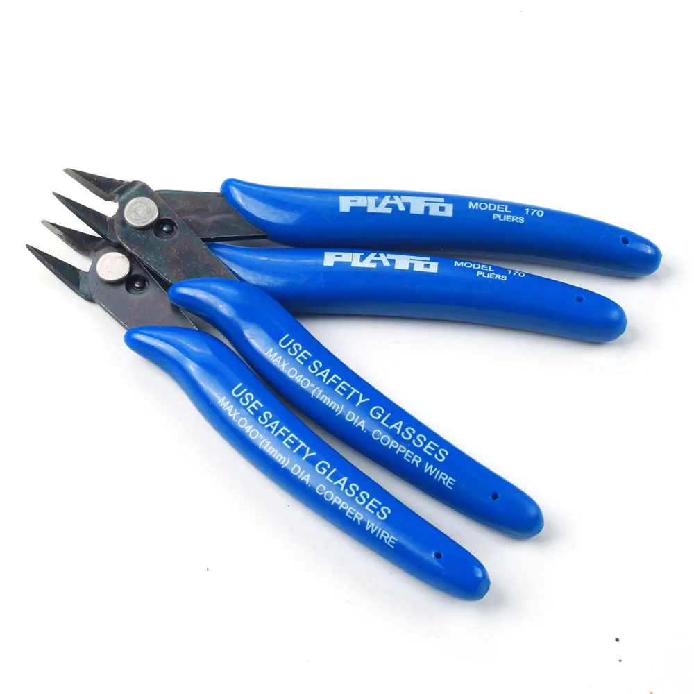 Imagem -03 - Cortadores de Cabo de Fio Elétrico Corte Lado Snips Flush Alicates Nipper Anti-deslizamento de Borracha Mini Alicate Diagonal Ferramentas Manuais 10