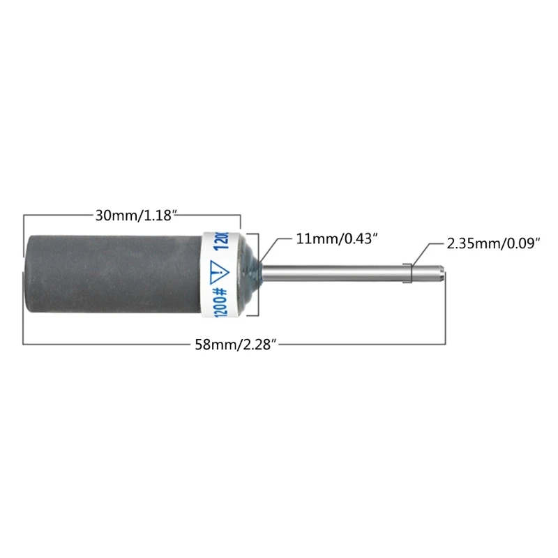 Cortador rotativo papel lija, varilla abrasiva 2,35mm, accesorios para molinillo joyería, envío directo