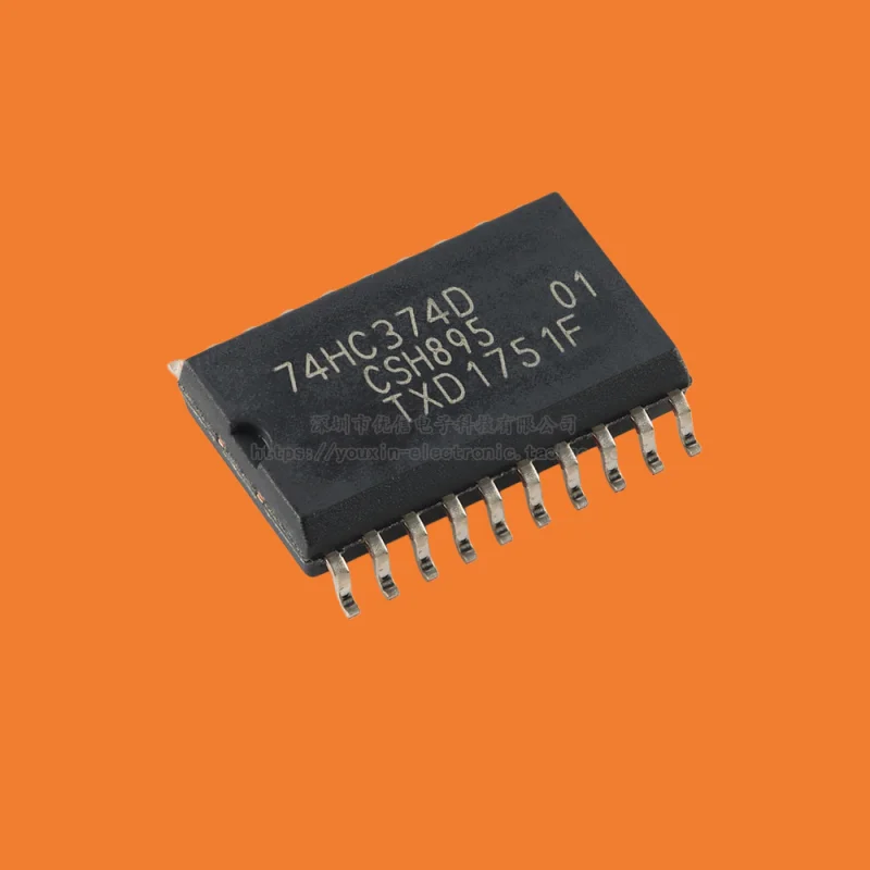 10pcs/Original genuine 74HC374D, 653 SOIC-20 eight channel D-type trigger; Positive edge triggering; three states