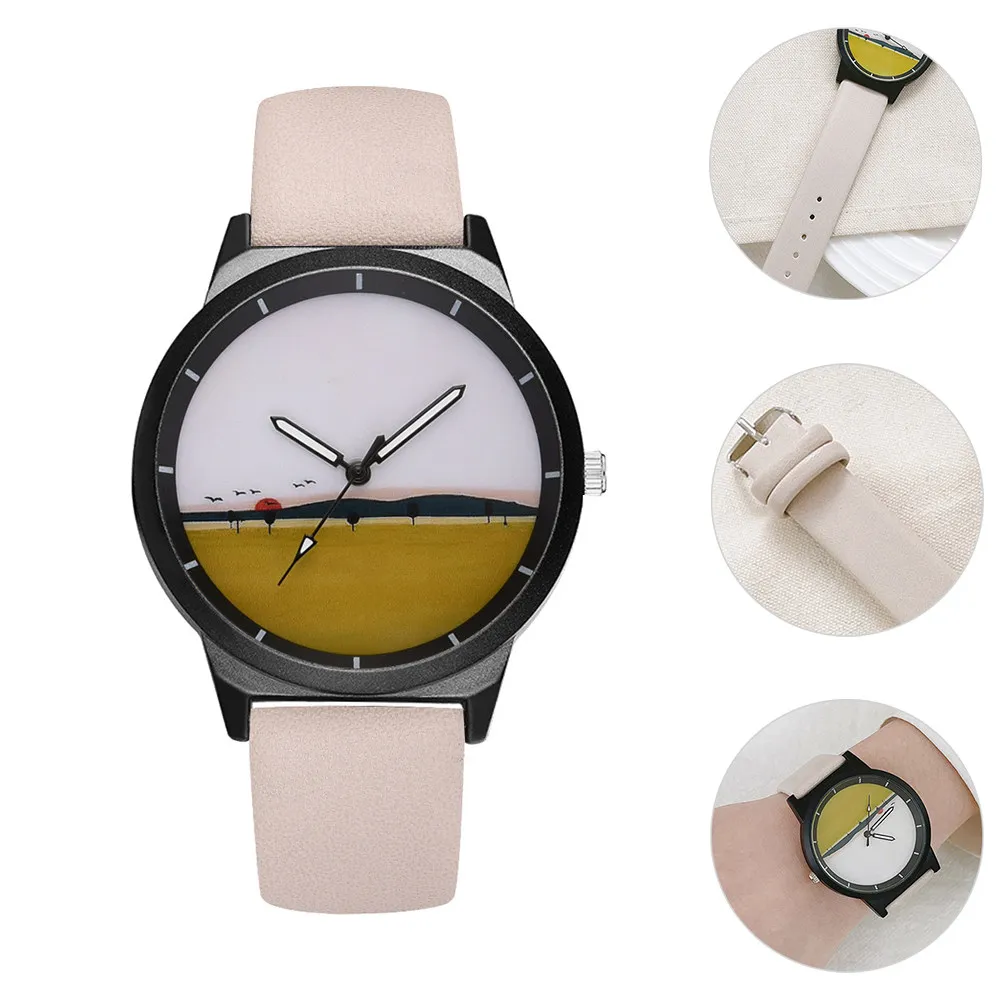1Pcs Couple Quartz Wrist Watch Simple Stylish Casual Daily Use Wristwatch Fashionable Universal Watch for Couple