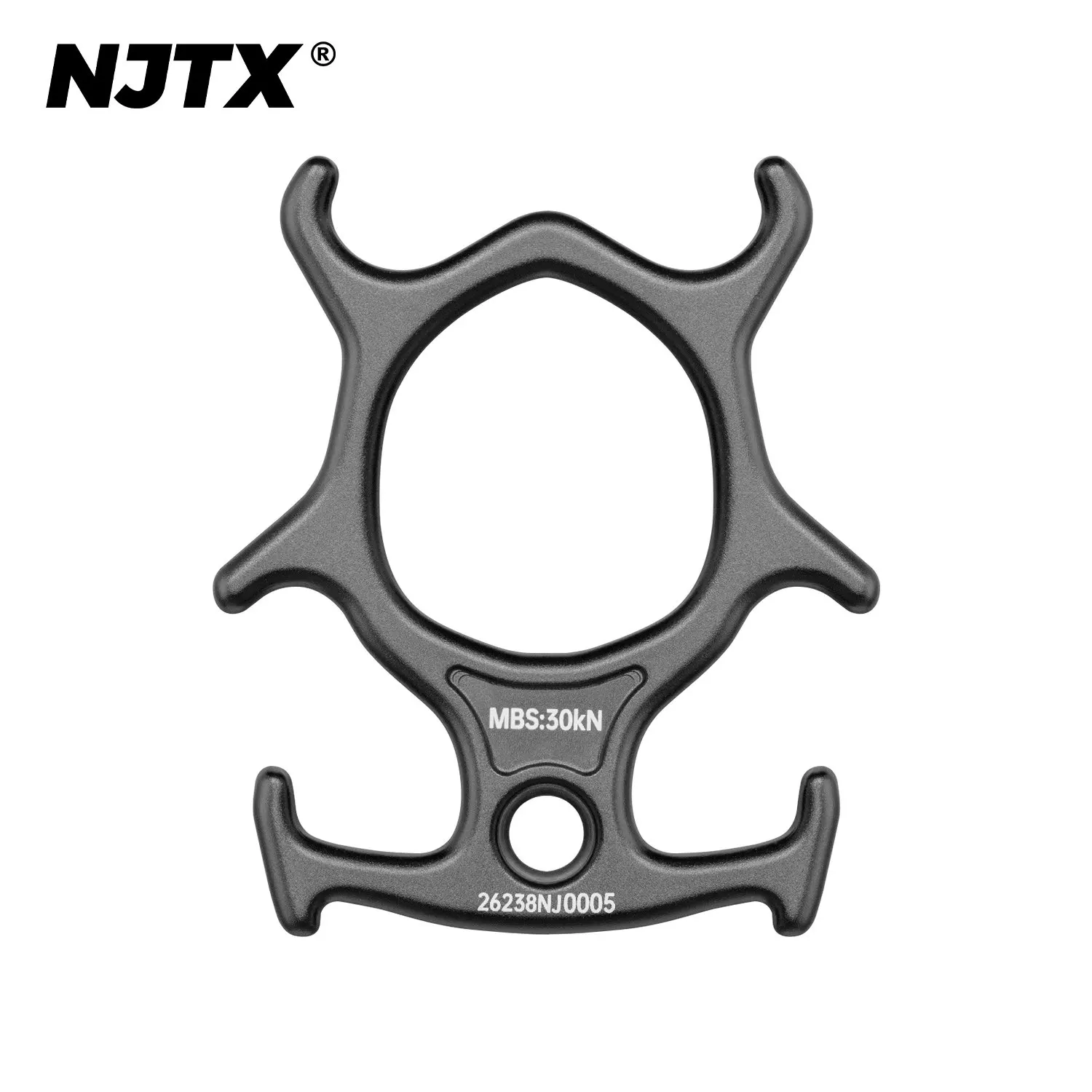 Njtx Rescue Horn-Shaped Figure-8 Ring J004A Canyoning Waterfall Descent Speed Descent Figure-8 Descender 30Kn