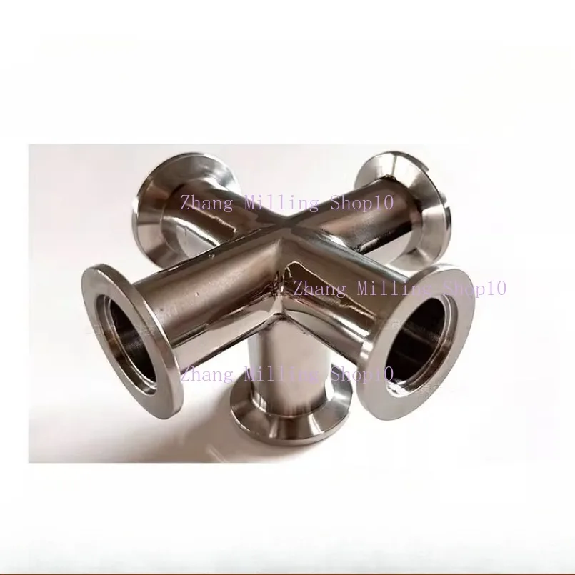 KF16 KF25 KF40 KF50 Vacuum Equal Five-way Six-way pipe 304 Stainless Steel Vacuum Pipe Adapter 1PC