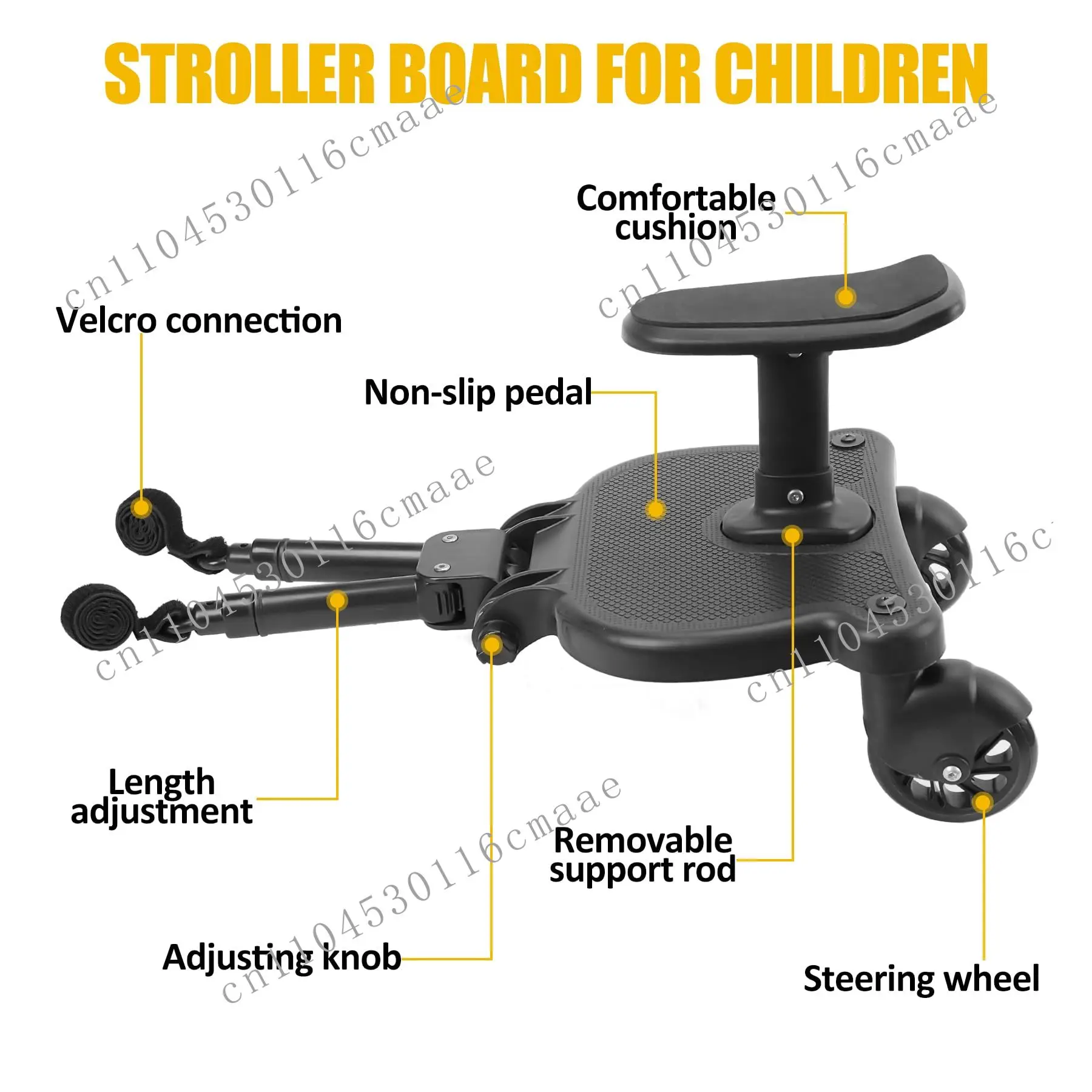 

2-в-1 универсальные коляски, адаптер для ступенчатой доски, доска для коляски, детская стоячая пластина с сиденьем, адаптер для педали коляски