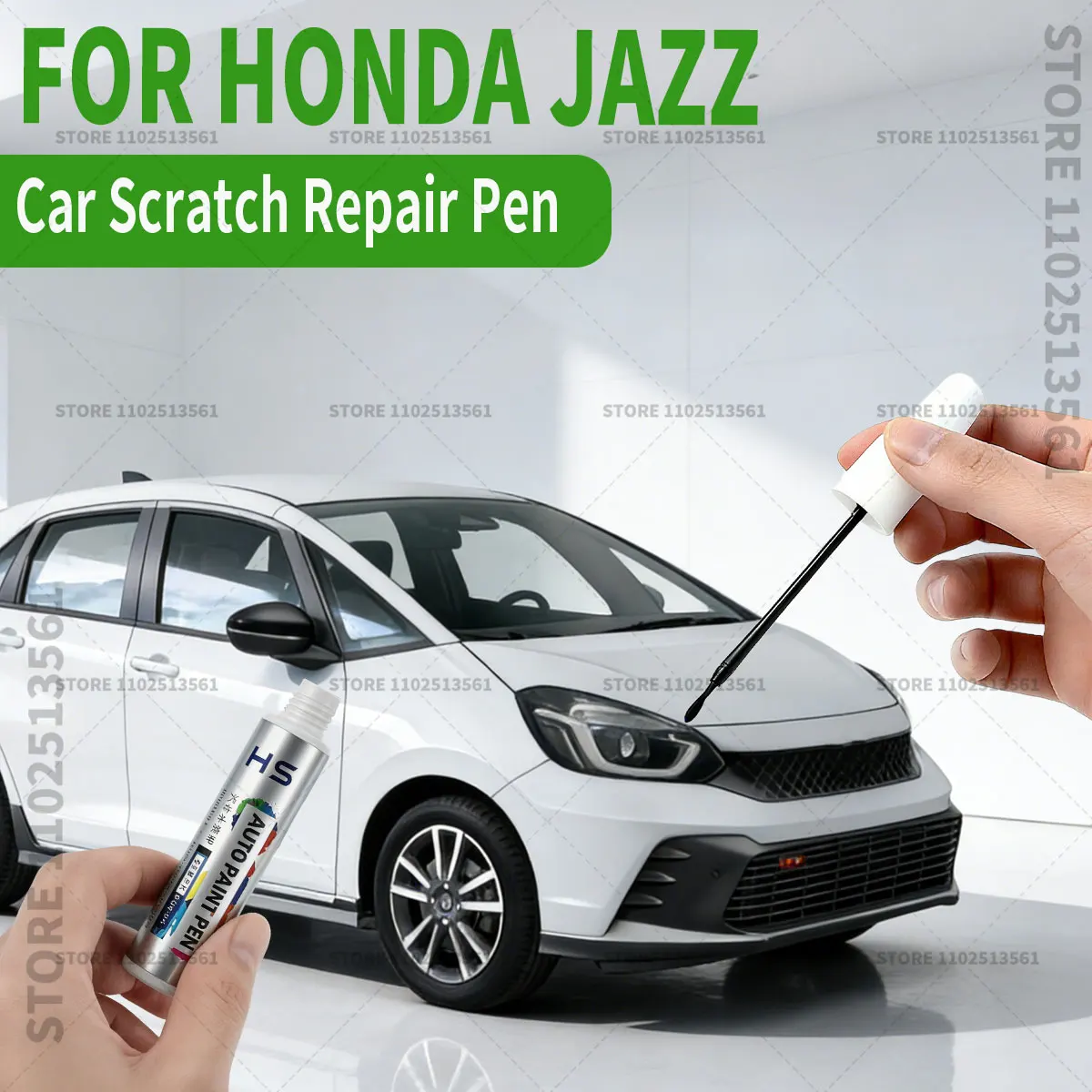 Car Paint Repair Pen Paint Scratch Repair Accessories For HONDA JAZZ Silver Black Blue Metallic Brown Green Urban Gray Red