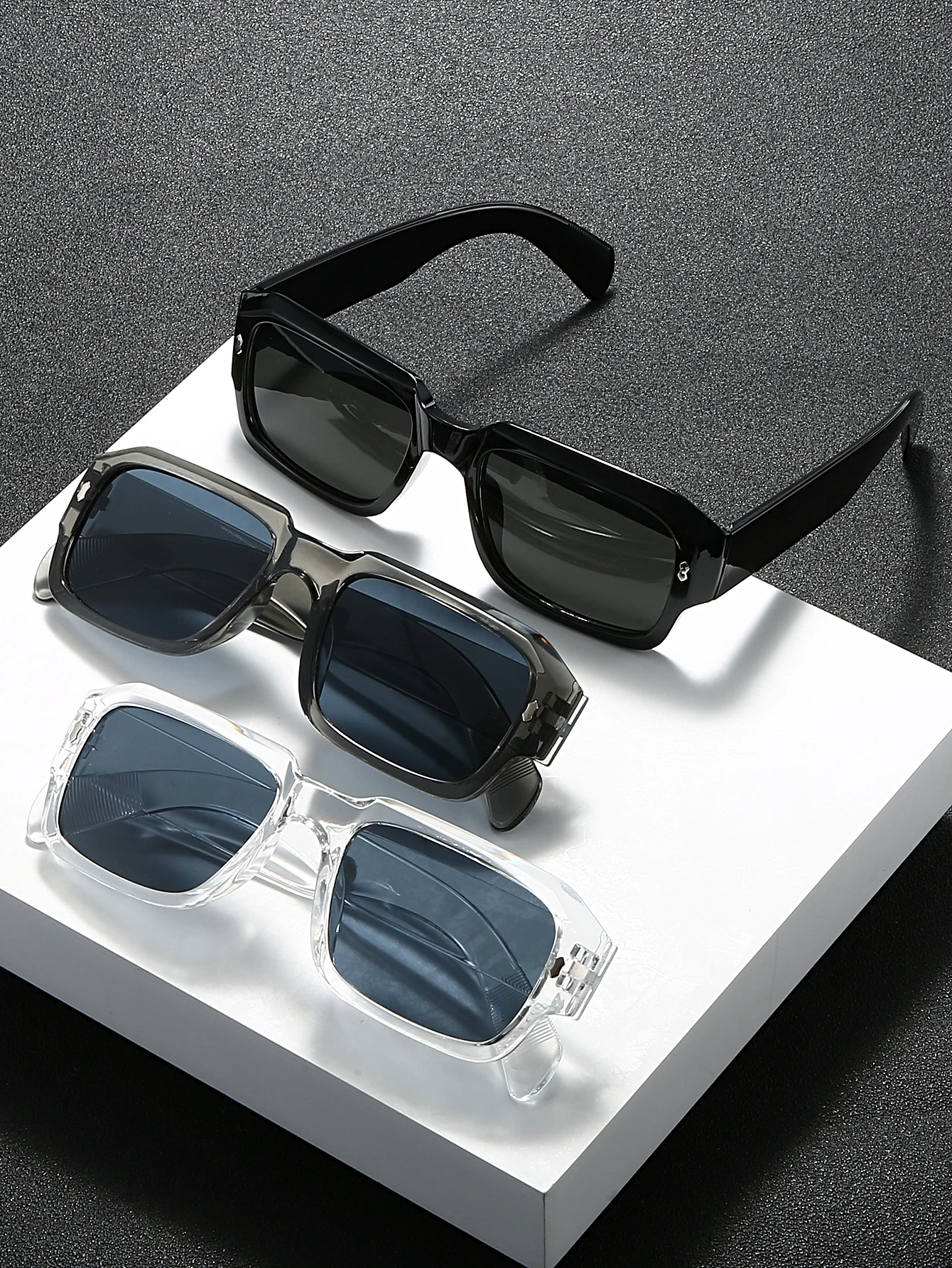 1-teiliges quadratisches Retro-Brillen-Set für Damen und Herren – perfekt für Partys, Outdoor-Aktivitäten und Fotografie-Requisiten – Detail 15
