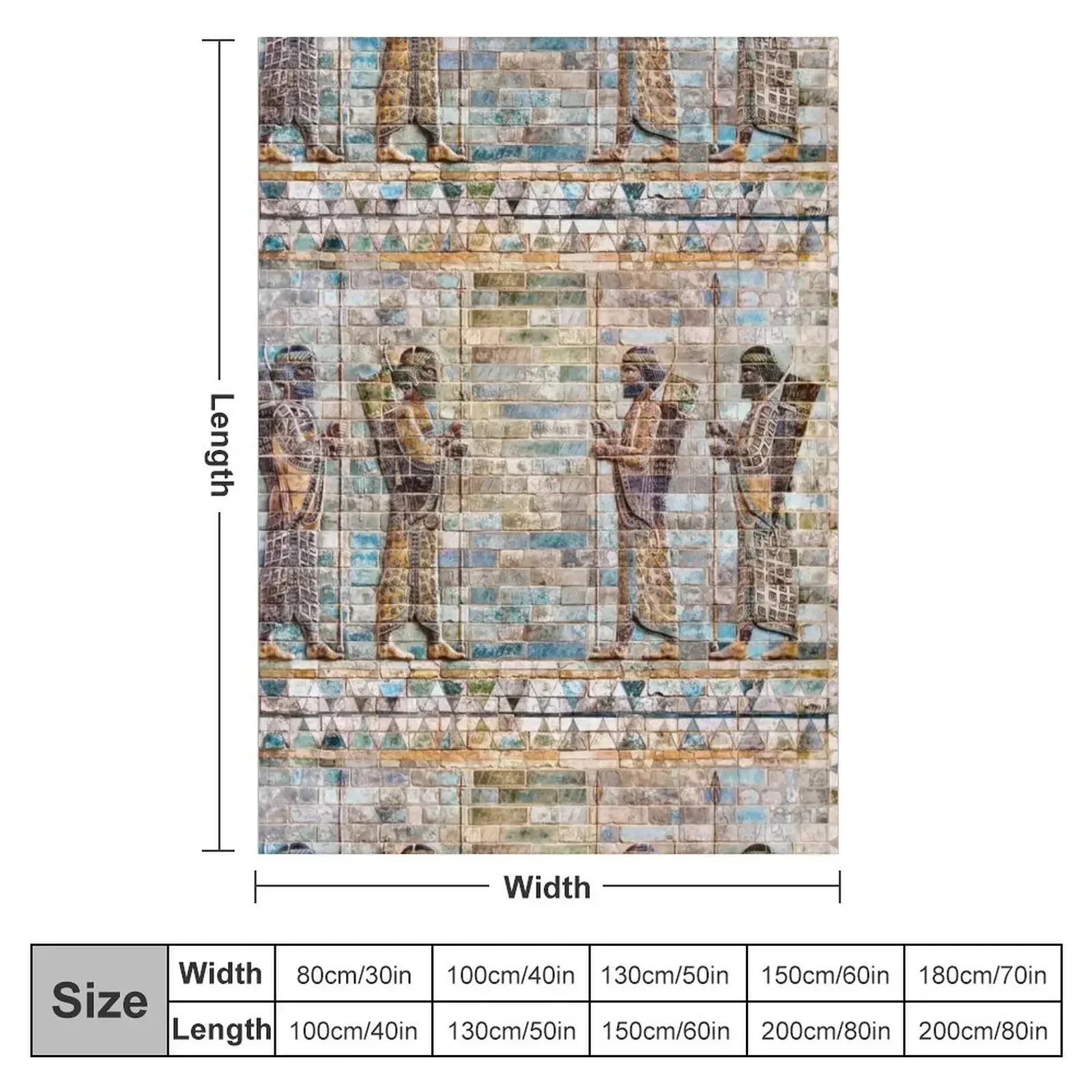 Four Persian Immortals 04 Throw Blanket couch cozy soft plush fuzzy picnic outdoor blanket