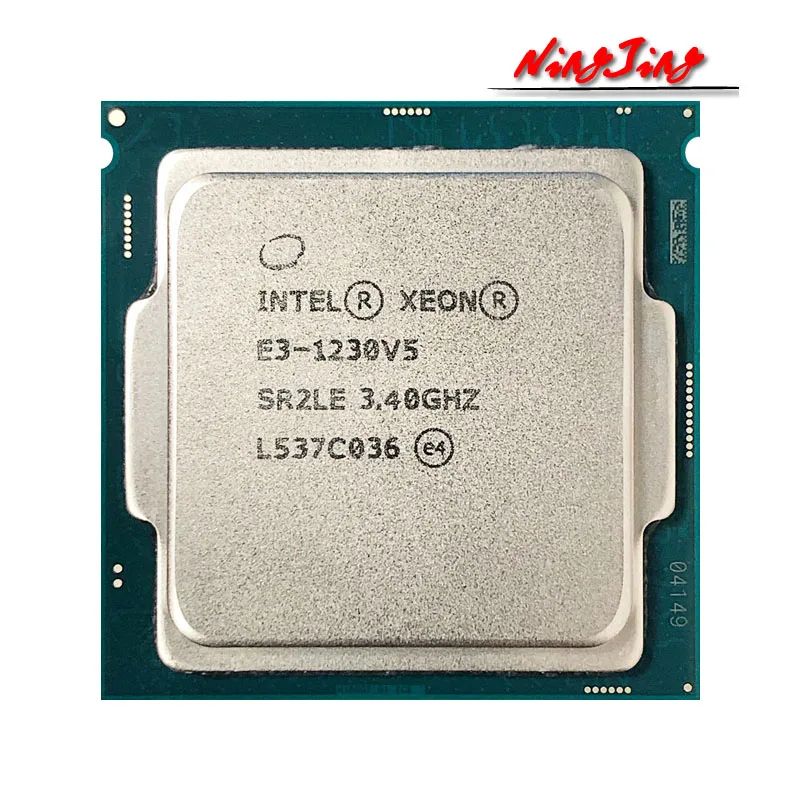 Intel Xeon E3-1230 v5 E3 1230v5 E3 1230 v5 3.4 GHz Used 4-Core 8-Thread CPU  80W LGA 1151