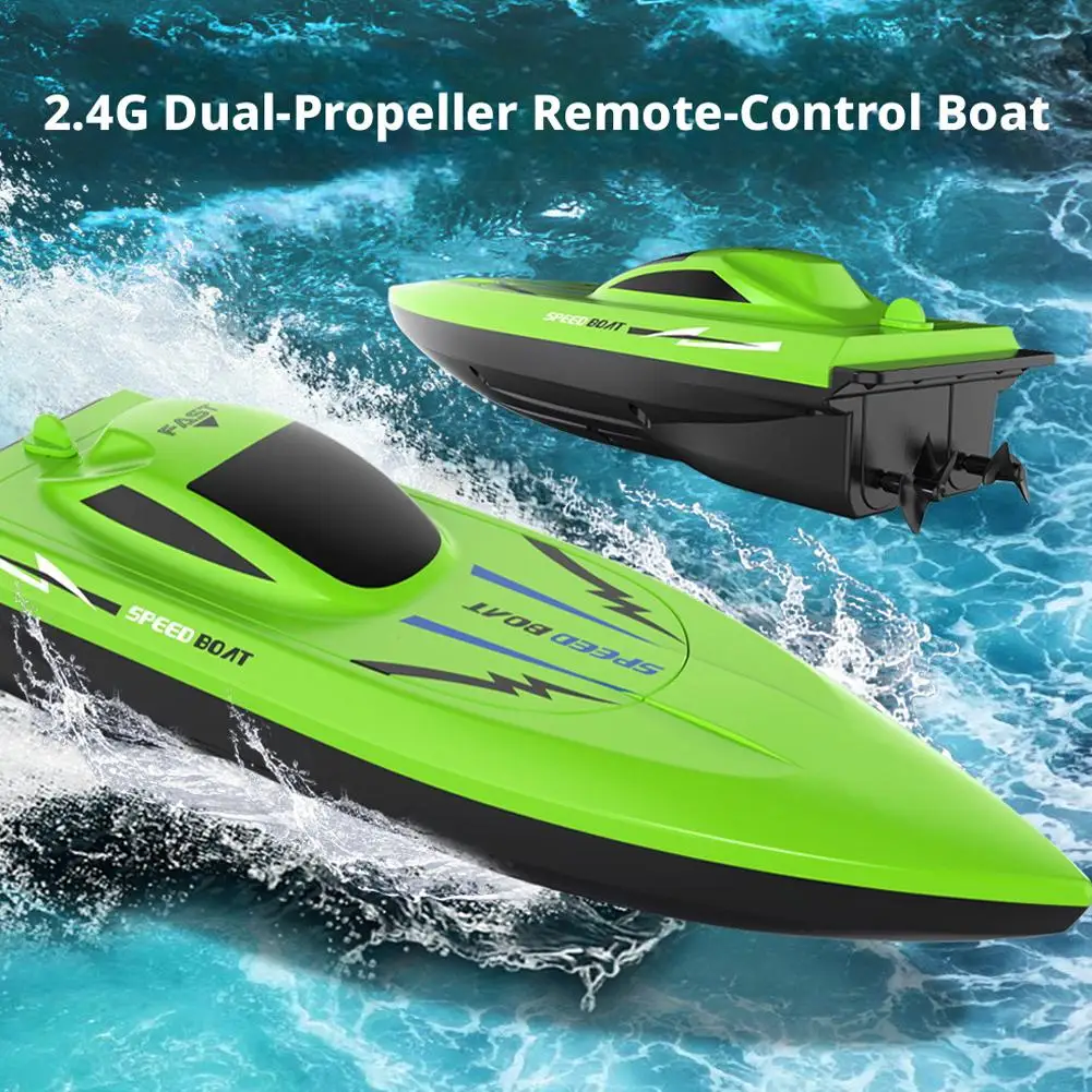 Kids' Waterproof & Ultra-Fast Remote Control Boat, Lightweight RC Water Racer for Pool Fun Toys Ideal Birthday Gift for Children