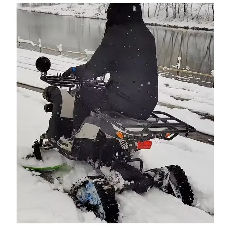 Electric Shaft Drive Snow ATV All-terrain Off-road Motorcycle Land Dual-purpose Four-wheel Crawler Snowmobile