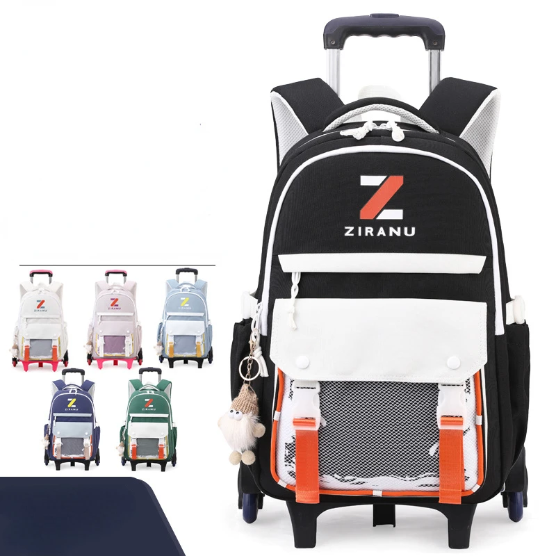 New Backpack Trolley School Backpacks Student Backpacks Backpacks for Student School Rolling for Girls Boys Wheeled Trolley Bag