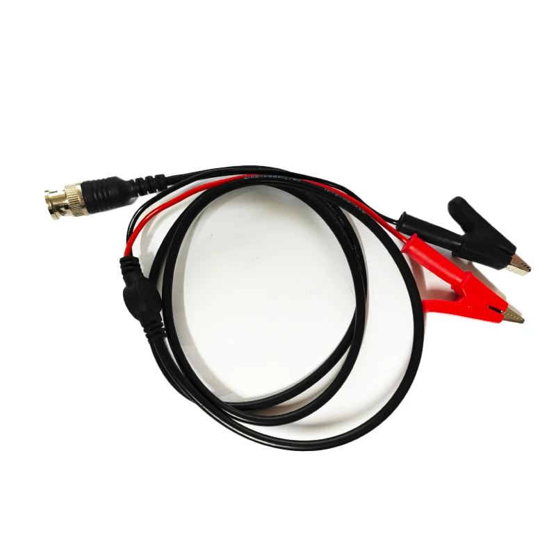 

BNC to double copper alligator clamp wire test line Q9 oscilloscope probe coaxial cable 50Ω