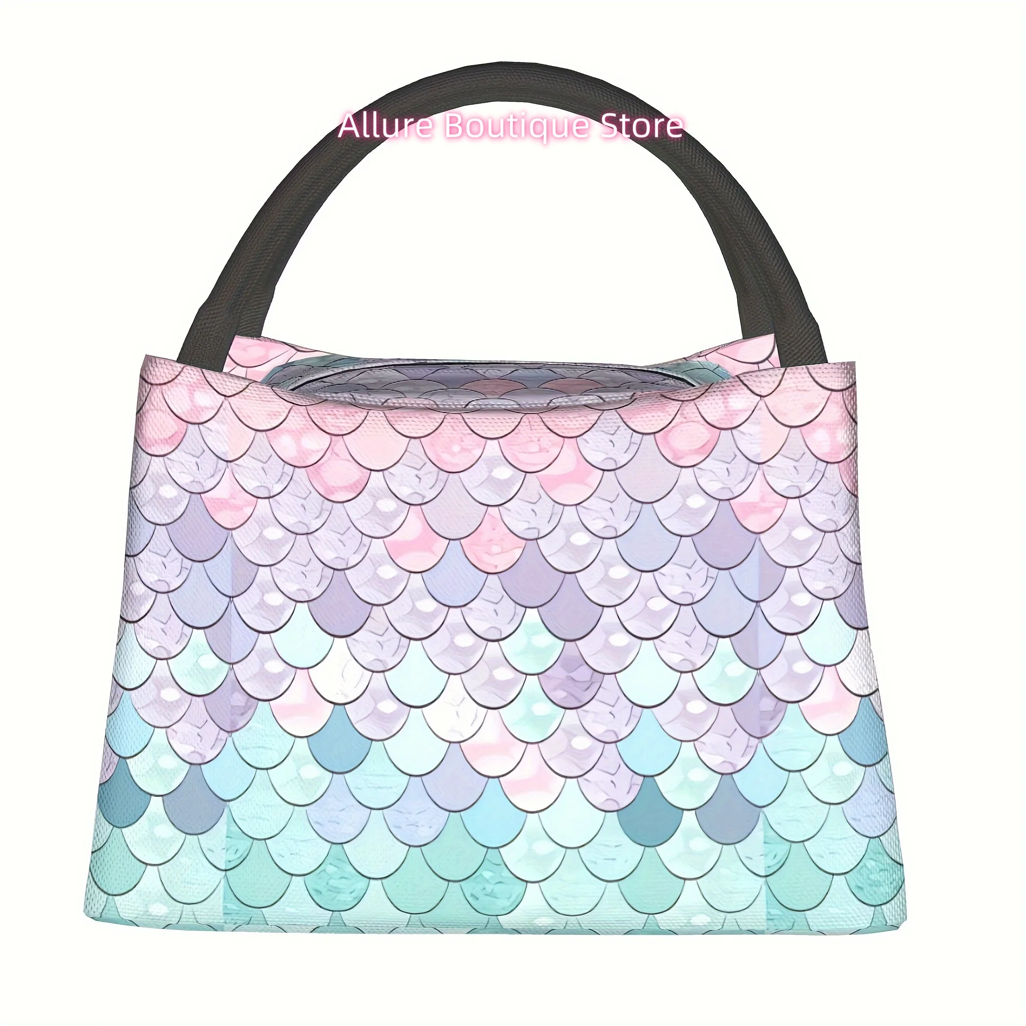 1pc Mermaid Scales, Reusable Cooler Bag, Cooler Bag, Insulated Lunch Bag for Camping Picnic Beach for Home, Restauran