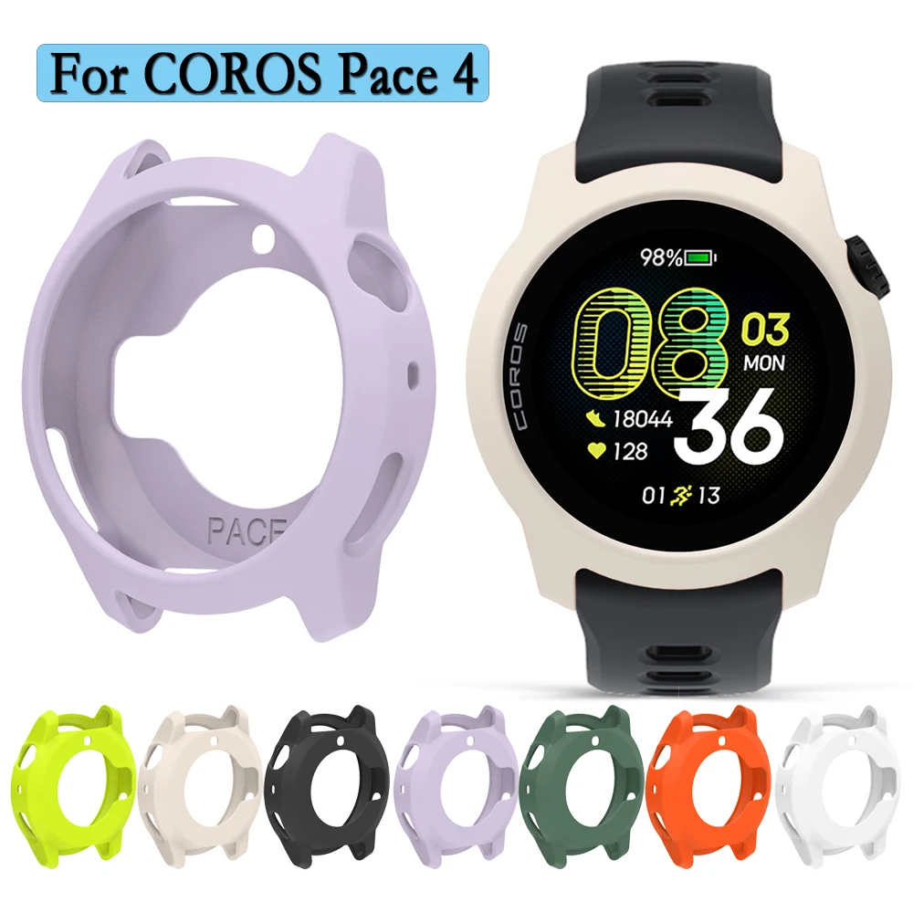 Shell For COROS Pace 4 Soft Silicone Cover Hollow Protective Case Super Light Watch Case Decoration For COROS Pace 4