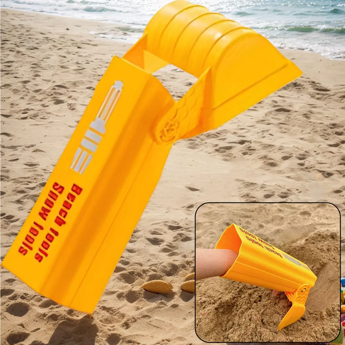 1/2PCS Bagger Graben Hand Arm Sand Schnee Kind Strand Spielzeug Schaufel Werkzeug Spielen in Wasser Junge Mädchen im freien Spiel Für Kinder Sommer – Detail 4