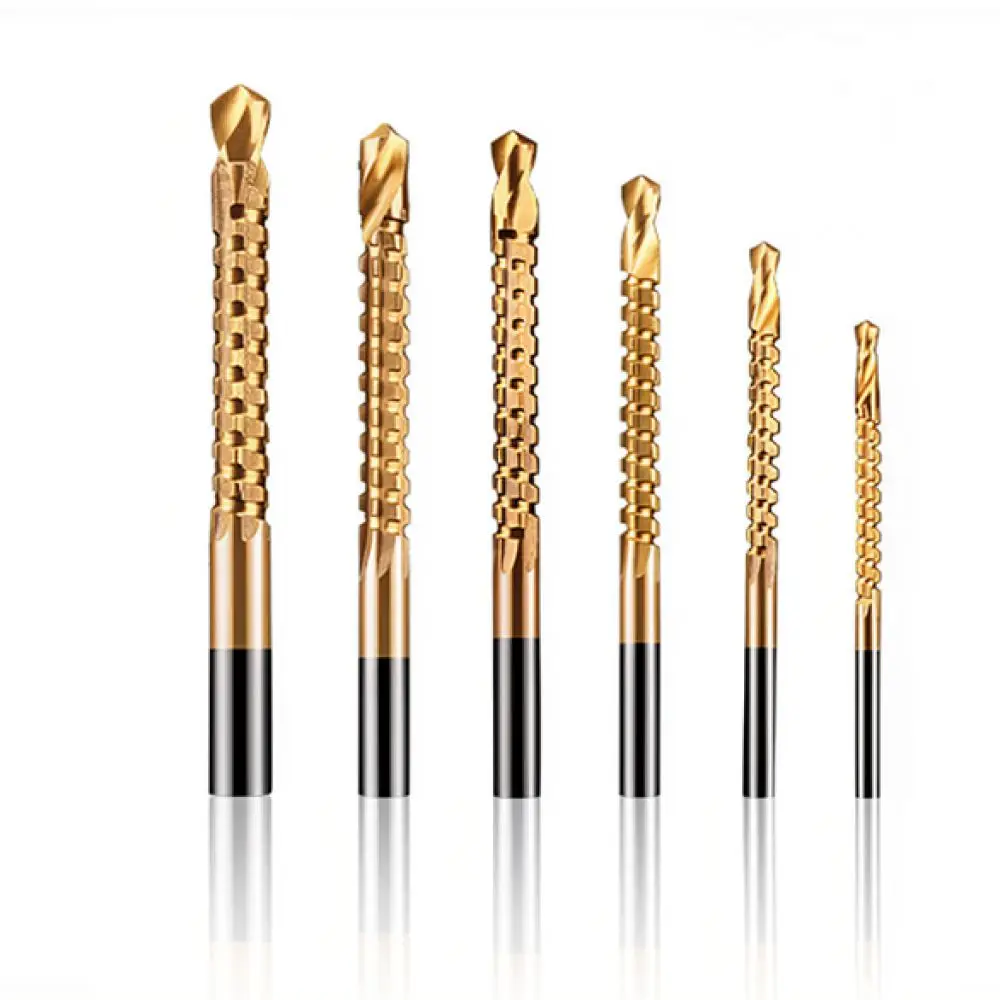 Woodworking Hole Opener Drill Bits Titanium Plated Sawtooth Tool For Carpentry Projects Drilling Power Kit