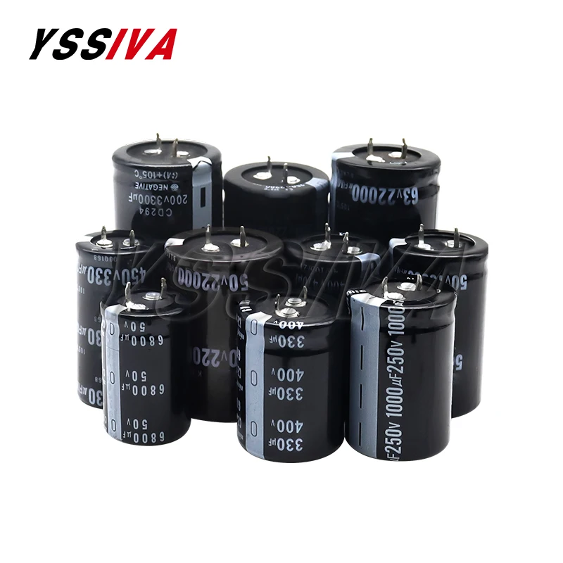 

2pcs Good quality 16V 25V 35V 50V 63V 80V 100V 200V 250V 400V 450V 820UF 6800UF 10000UF 22000UF Aluminum Electrolytic Capacitor