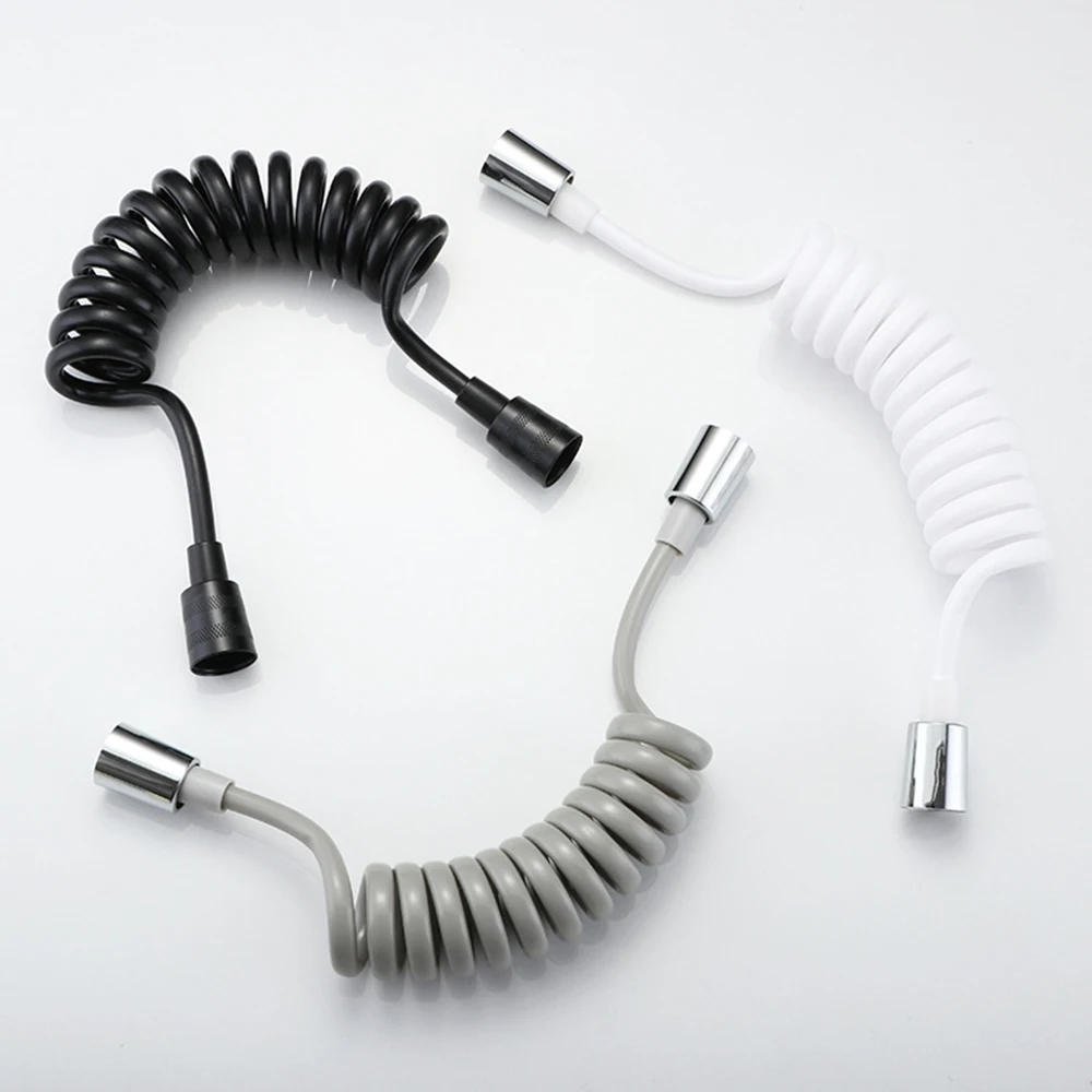1.5m Linea telefonica Stile Molla Flessibile Tubo Doccia Acqua Idraulica Toilette Bidet Pistola A Spruzzatore Collegare Tubo Accessori Bagno