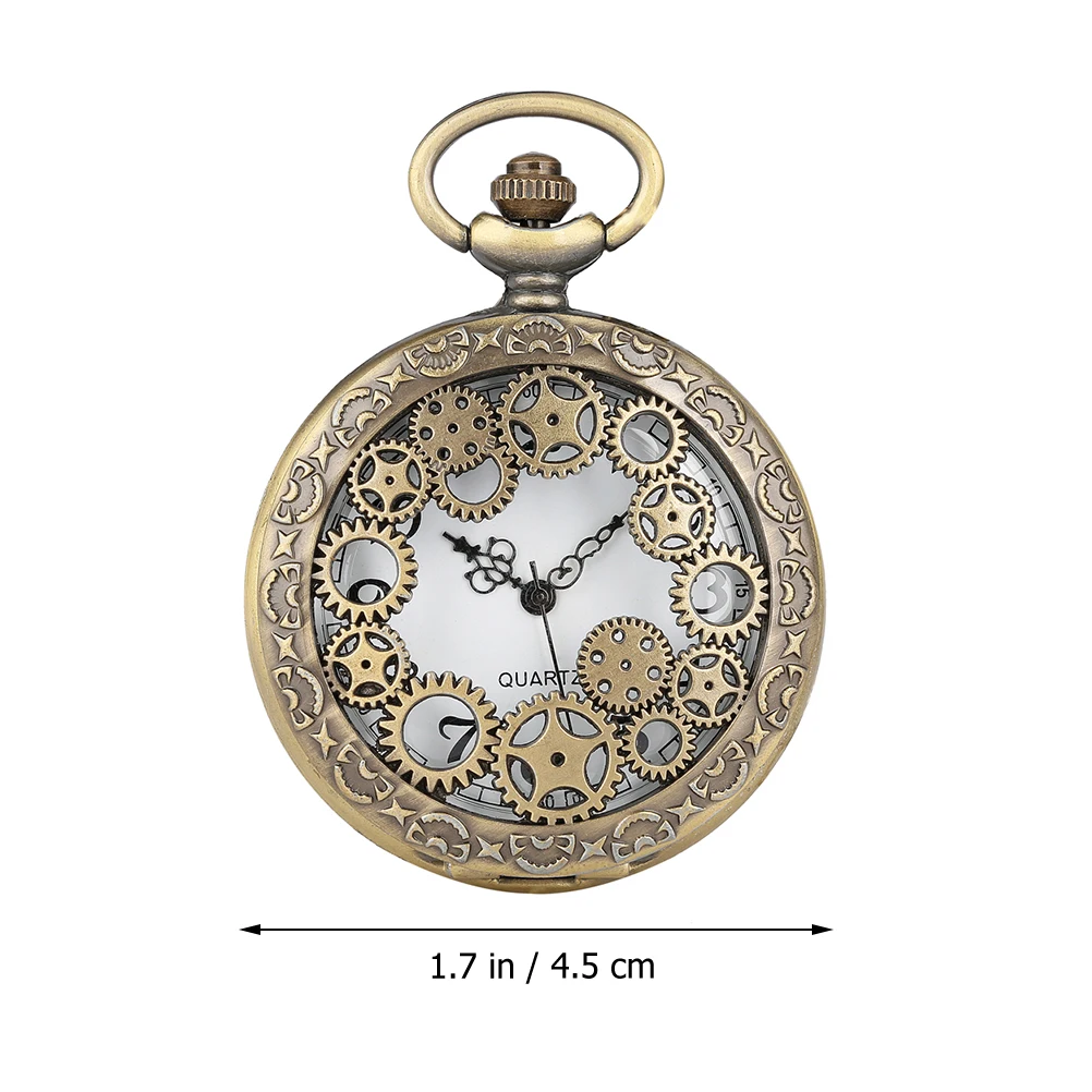 

Roman Pocket Watch Chain Classic Hanging Pendant Necklace Alloy Durable Lightweight Precise Timekeeping Gift