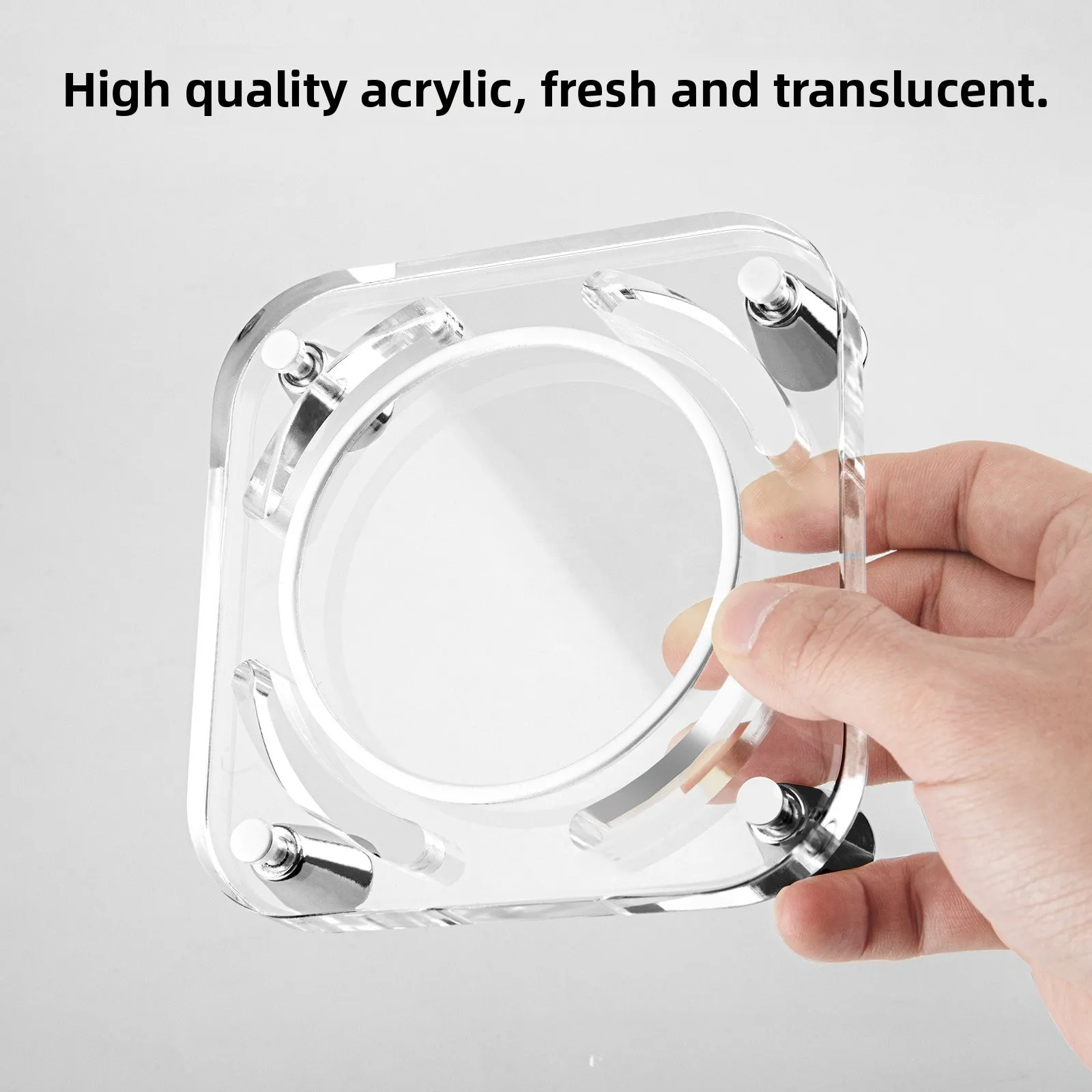 Clear Acrylic Desktop Stand Dustproof Ventilated Cooling Base Holder Special for Apple Mac Mini M4