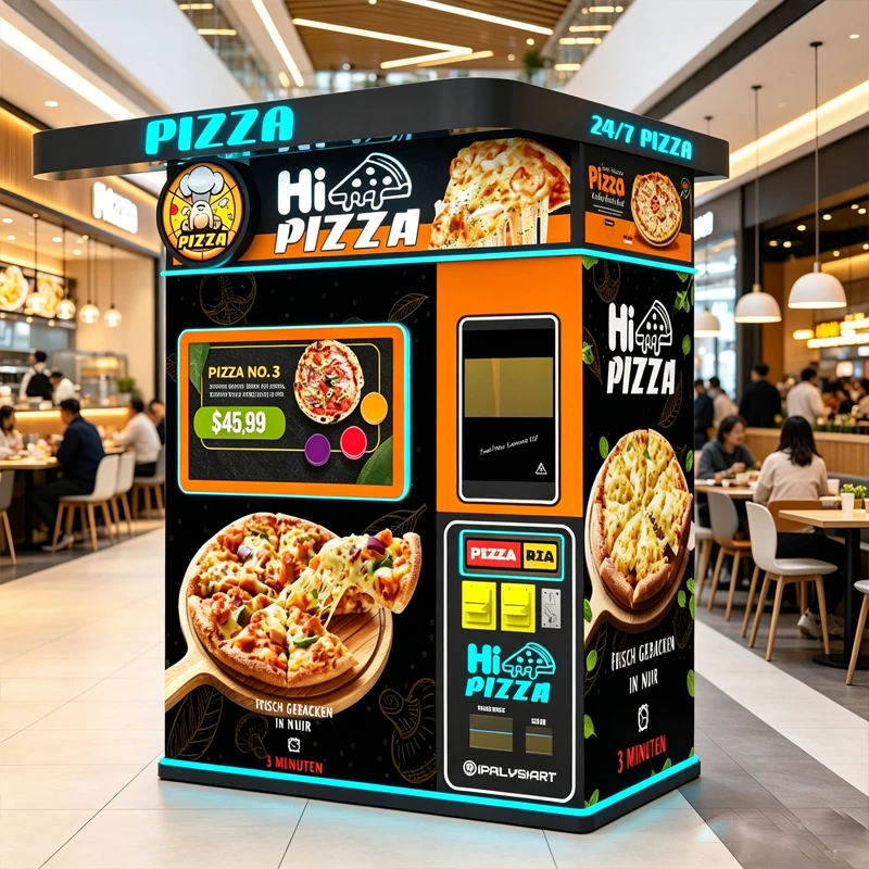 Shopping Mall Food Court Commercial Pizza Vending Kiosk Multi‑Payment Supported Customized
