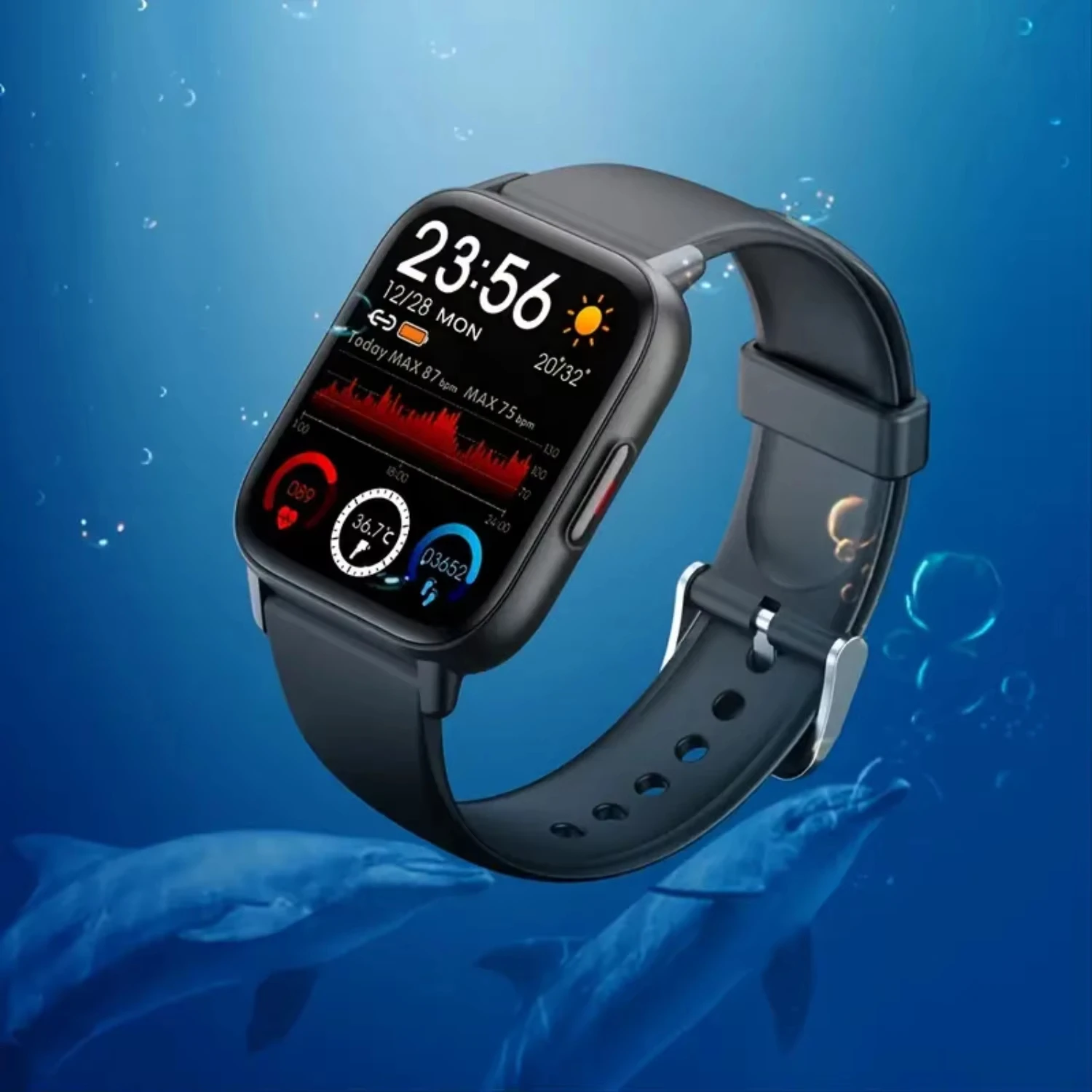 

New Body Temperature Watch Smartwatch Heart Heart Rate Monitor Sports Fashion Smart Watch for Ladies Man Watch