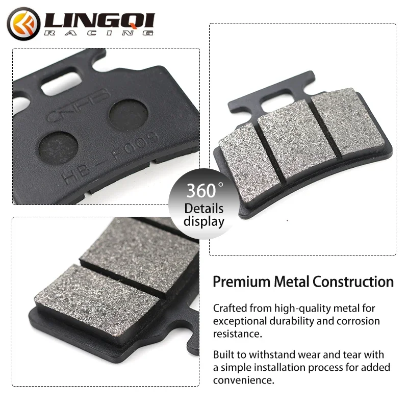 Picture 3: ONLEEYPP Motorcycle Brakes System Front Disc Brake Pad Shoes For 50cc 70cc 90cc 110cc 125cc Dirt Bike Replacement Accessories