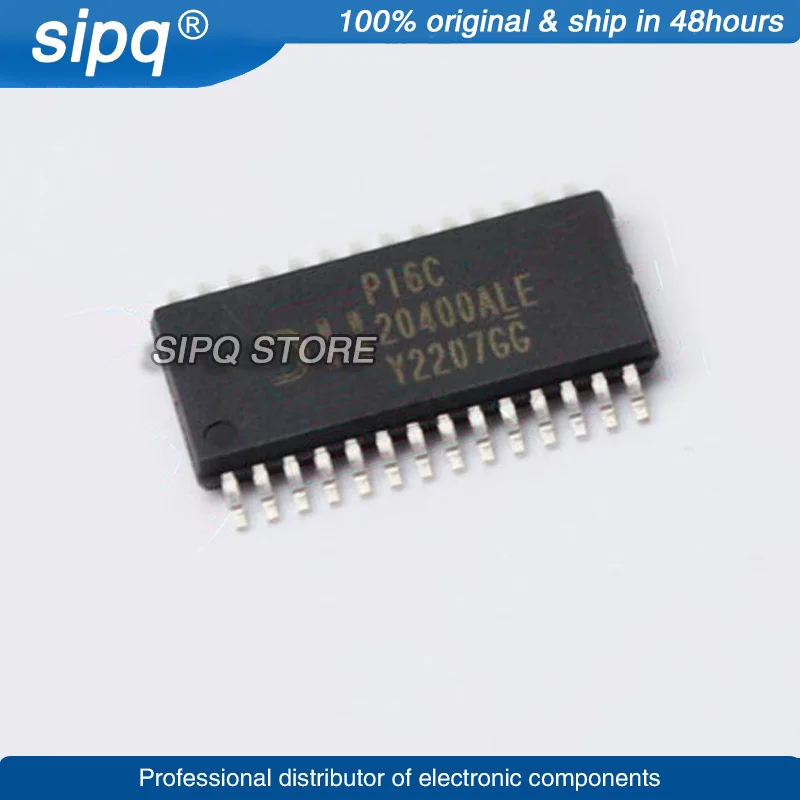 10PCS/LOT PI6C20400ALEX SSOP-28 1:4 Clock Driver for Intel PCIe Chipsets New Original