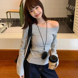 White 100% Cotton Y2k Vintage Oversize Off Shoulder Short Sleeve T Shirt with Print Women Casual Summer Top Butterfly Tees