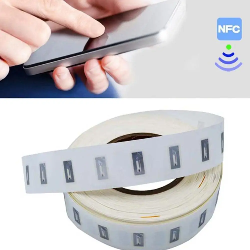 10 adet NFC çip Ntag213 Sticker islak kakma 2*1cm 13.56MHz NTAG213 etiket NFC anten Nfs etiket çıkartmaları Wifi çip Sticker