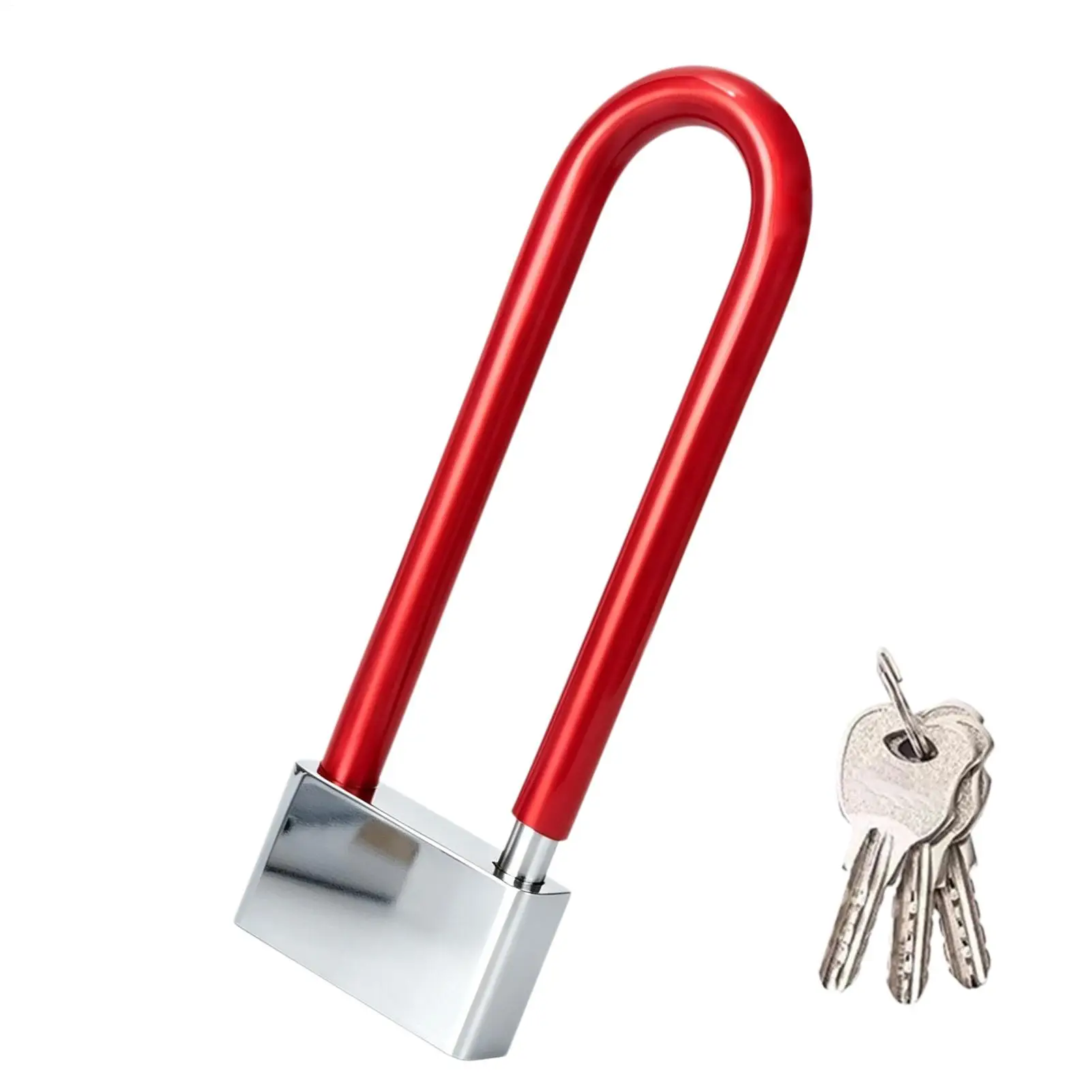 Long Locks With Key Heavy Duty Waterproof Security Fence Padlock With Keys Long Shackle Lock For Bike Motorcycle Scooter Gate