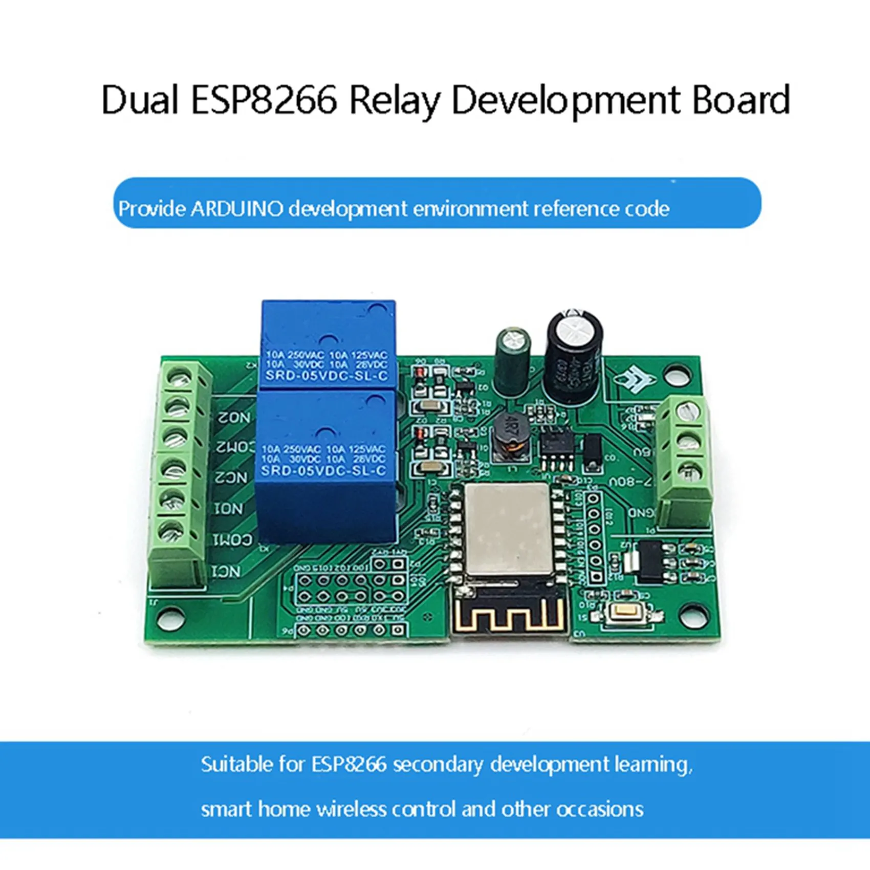 2x-esp-12f-wifi-リレーモジュール-2ch-5v-8-80v-リレースイッチ開発ボード-arduino-ide-b12b-用
