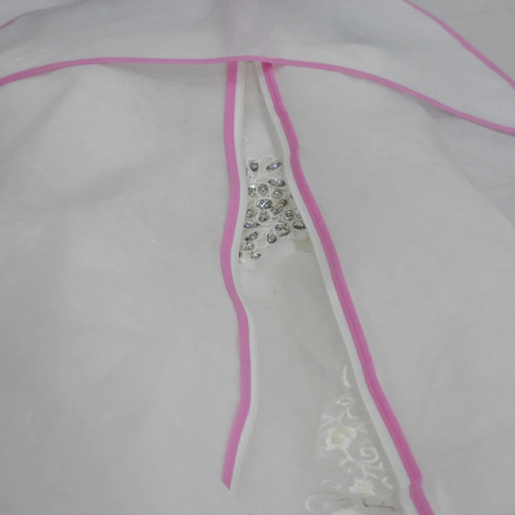 

2Pcs Garment Cover Bag Breathable Dustproof Wedding Dress Protection Clothes Rack Zipper Storage Closet