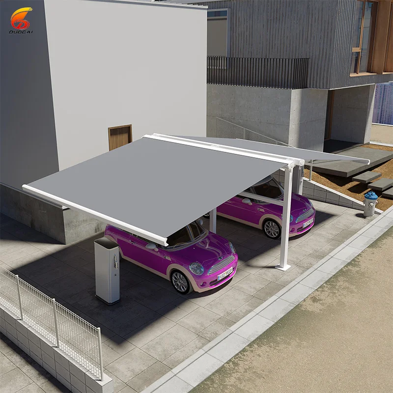 

Windproof, Sunproof Electric Aluminum Retractable Full-box Sunshade Canopy For Balcony And Courtyard