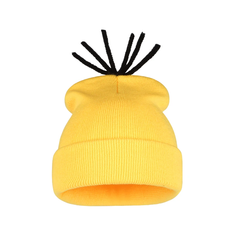 Unisex Adult Minions Cosplay Knit Beanie, Comfort Elastic Skull Cap, Perfect for Gathering Halloween Birthday Theme‑party Wear