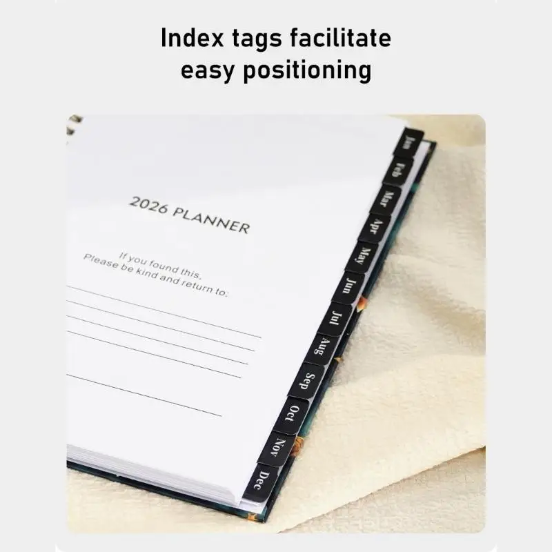 2026 Planner Hard Cover Calendar Planner Schedule Notebook Journaling Notebooks For Students And Daily Journaling D2RC