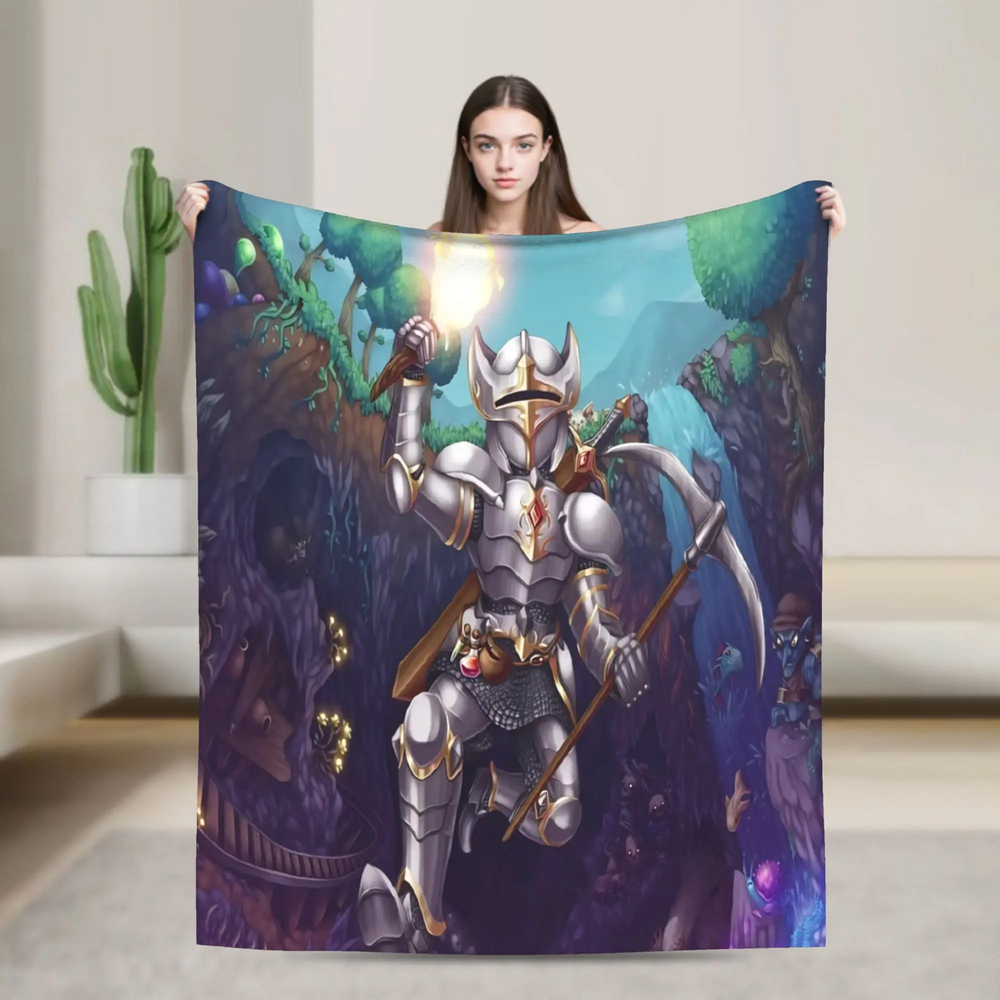 Terrarias Blanket Velvet  Cozy Soft Throw Blanket for Home Quilt