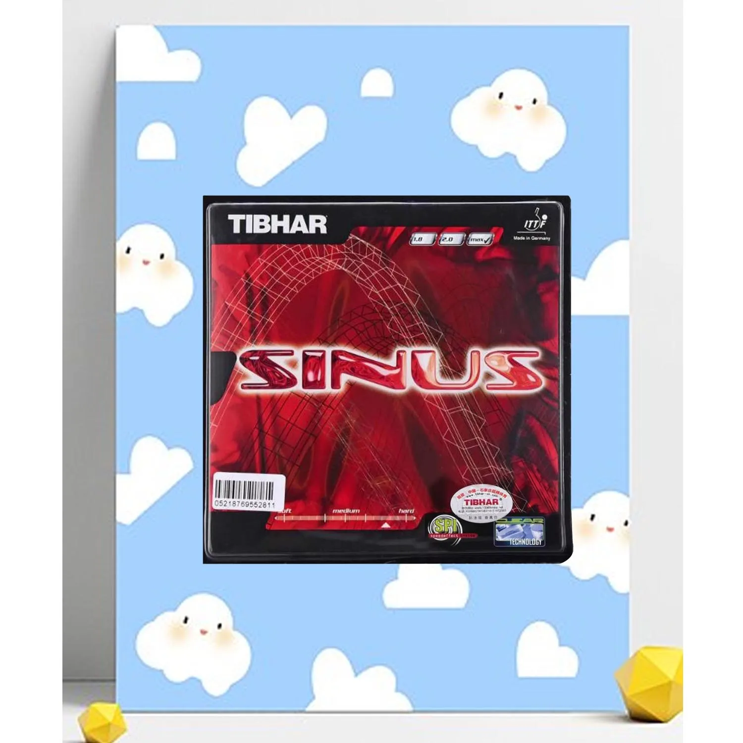 

Tibhar table tennis rubber SINUS pimples in rubber for table tennis rackets racquet fast attack loop ping pong rubber