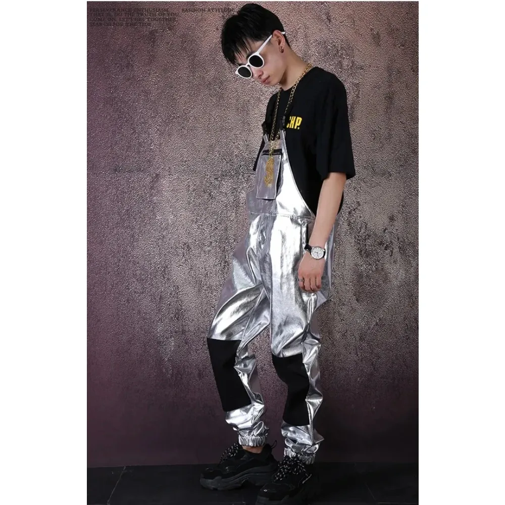 الكبار الذكور الهيب هوب الرقص ملهى ليلي زي موضة الرقص DJ زي حللا وزرة الجاز الفضة عموما الرجال الهيب هوب بانت