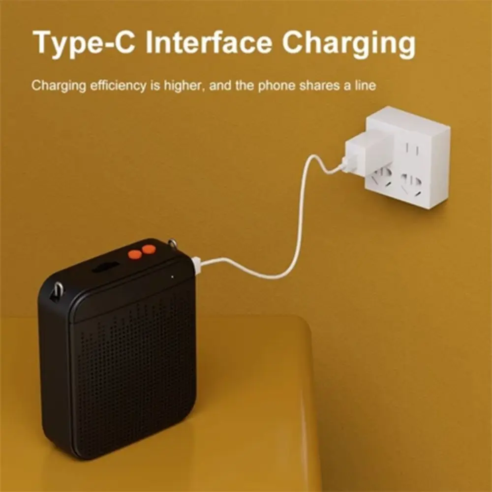 

TF Card K5 Wireless Voice Amplifier FM Radio Lightweight Classroom Sound Speaker Plastic Multi-functional Sound Amplifier Travel