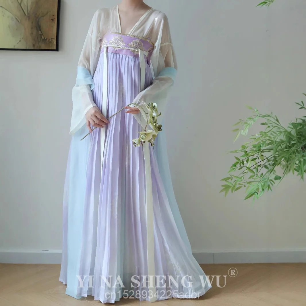 

New Hanfu China Ancient Traditional Hanfu Set Female Cosplay Costume Summer Big Sleeve Fairy Hanfu Loose Suit Chinese Dress