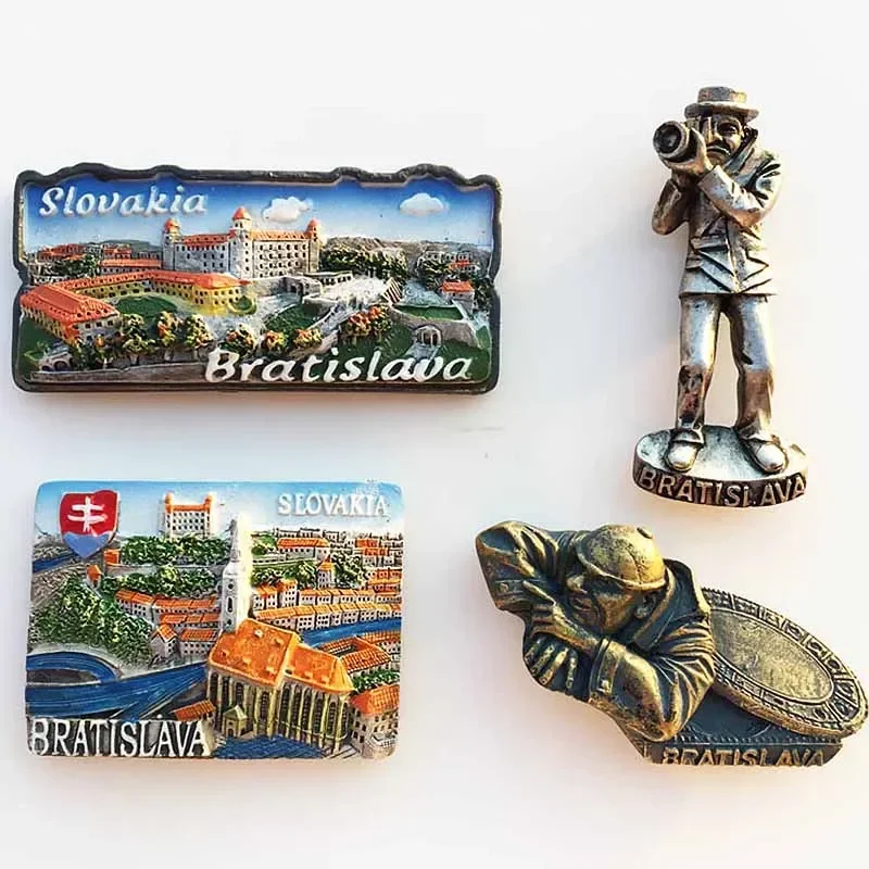 Słowacja Magnesy na lodówkę Stolica Bratysława Słowacja Landmark Atrakcje turystyczne Rzemiosło dekoracyjne Magnetyczna naklejka na lodówkę