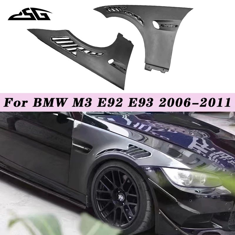 

Carbon Fiber Side Fenders Trim Splitter Car Front Door Fender Bumper Air Vent For BMW M3 E92 E93 Auto Parts Body Kits
