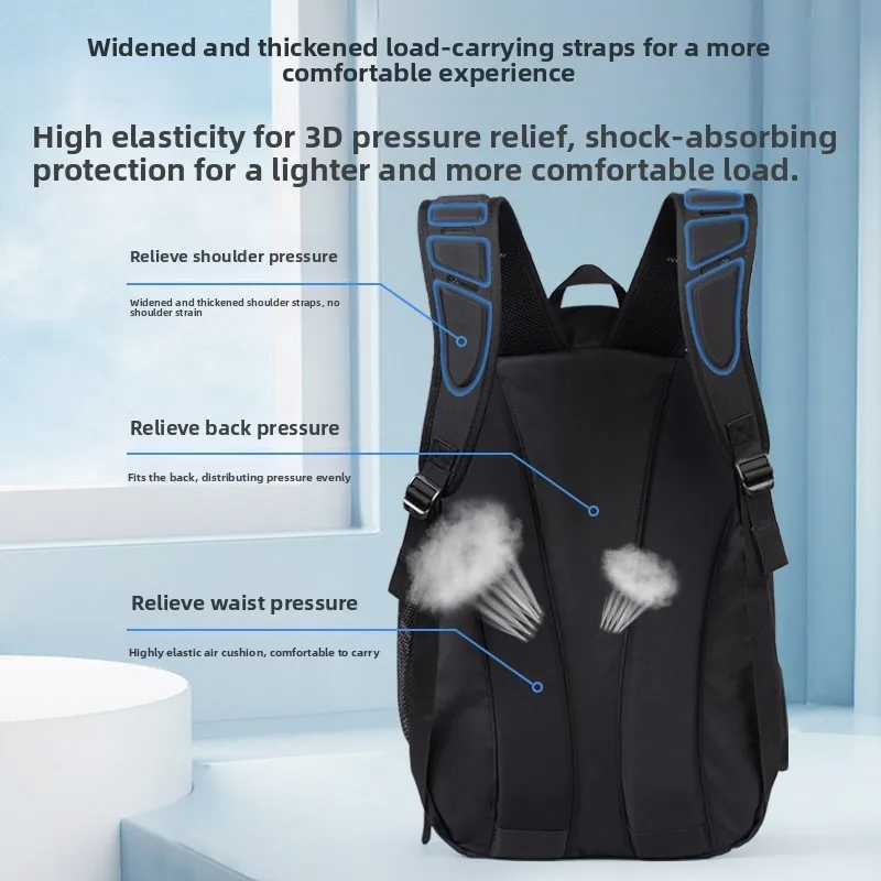  Sports Backpack Lightweight Travel Basketball Bag Outdoor Climbing Bag Super Large Capacity Double Shoulder Bag for T...