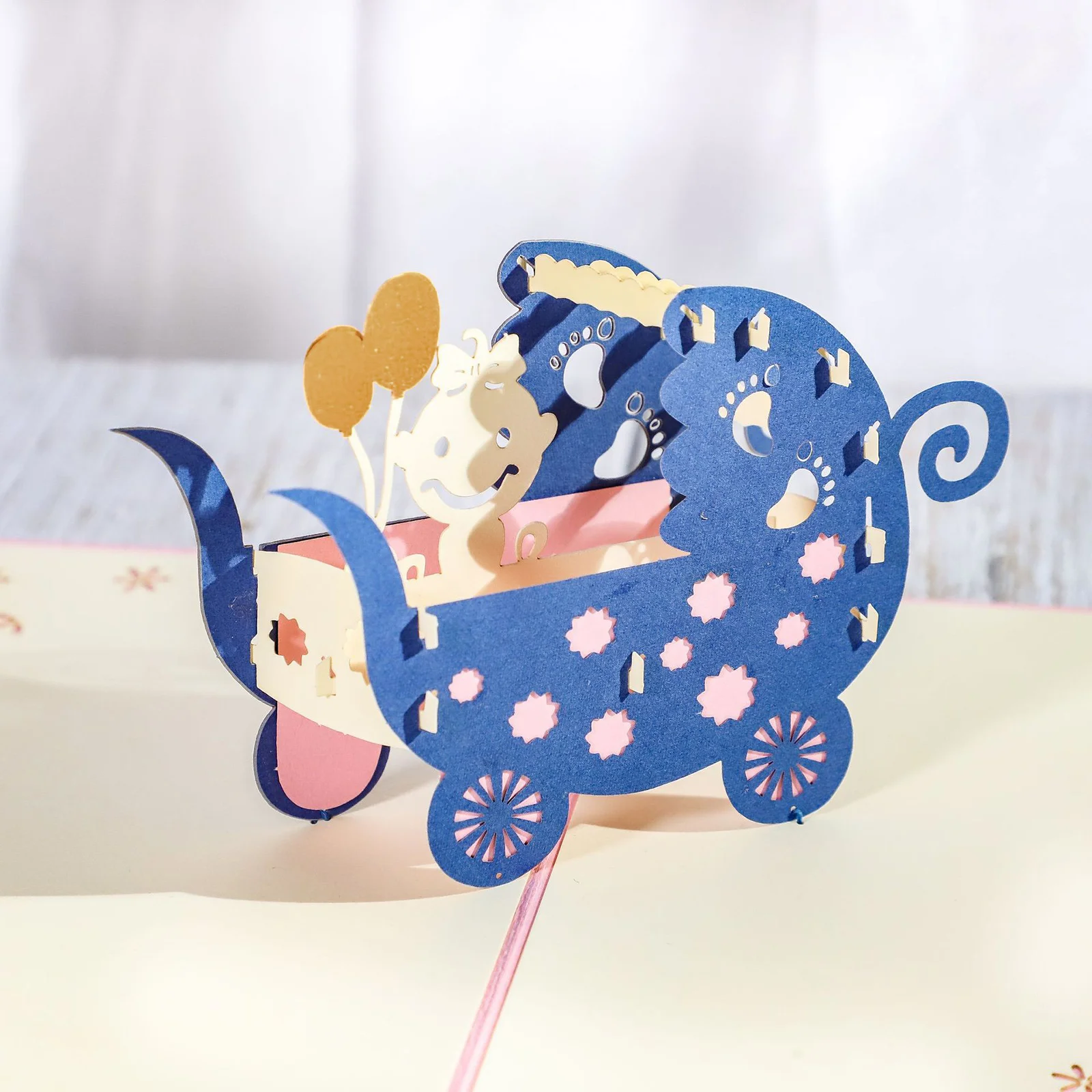 

3D Three-dimensional Greeting Cards Congratulations Shower Paper Cards Celebratory Sweet Gift